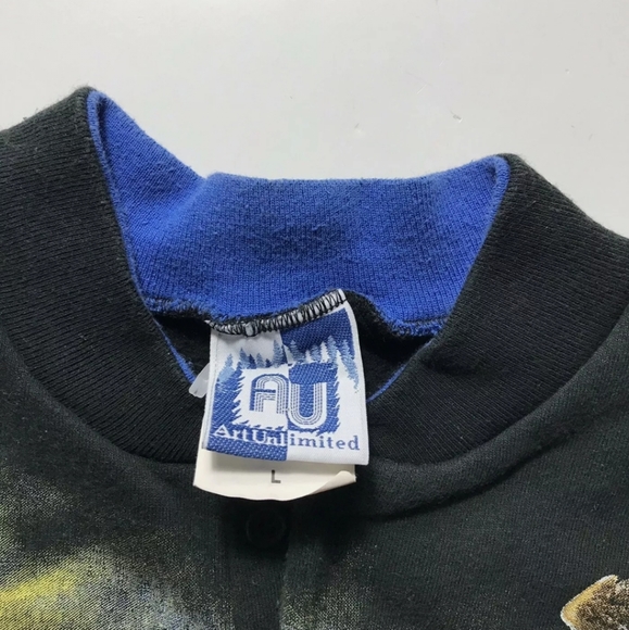 AU Art Unlimited Bald Eagle Nature All Over Print Size Large Sweater - Picture 4 of 6